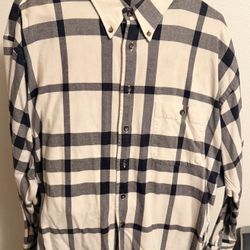 Burberry London Long Sleeve Plaid Flannel
