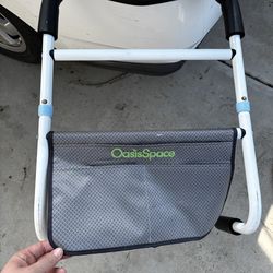 Bed rail with storage pocket