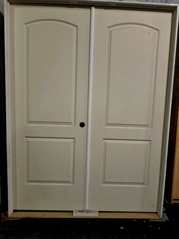 60 Solid Core Prehung Interior Double Door Idd118 For Sale