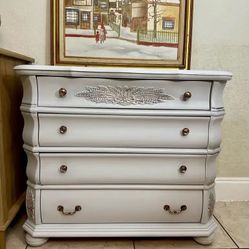 Solid Wood Refinished Sky Blue Dresser/ Chest/ Drawers 