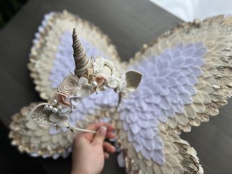 Angels Wings and Headband (handmade)