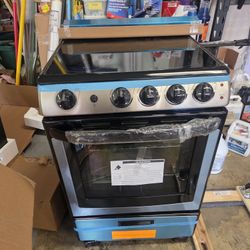 24 in. 2.9 cu.ft. Slide-In Electric Range in Stainless Steel