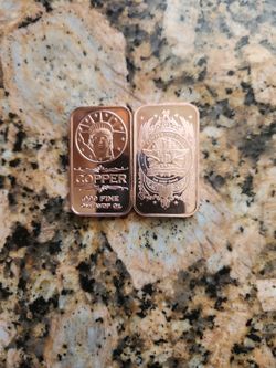 .999 Pure Copper 1oz Each