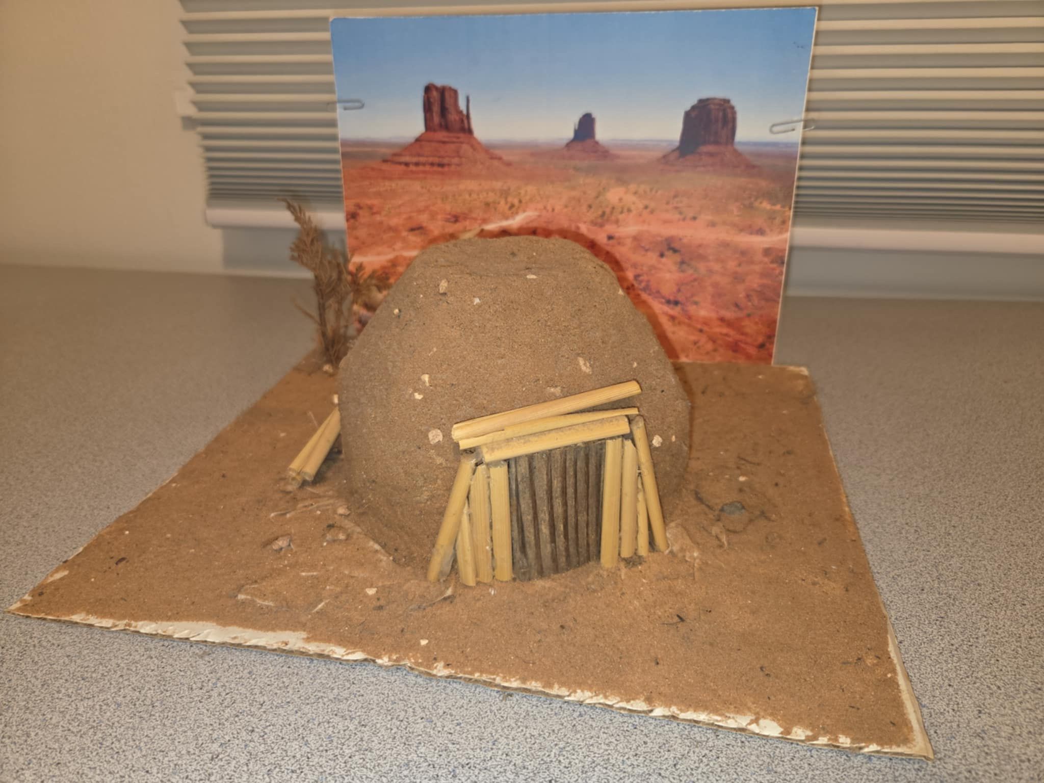 School project - Native American Navajo House