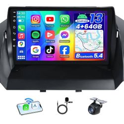 Car Radio for Ford Escape 2013-2018: 4GB RAM+ 64G ROM 5G WiFi 9" 1280 * 800 Touch Screen Stereo, Wireless Carplay Android Auto Bluetooth GPS RDS DSP H