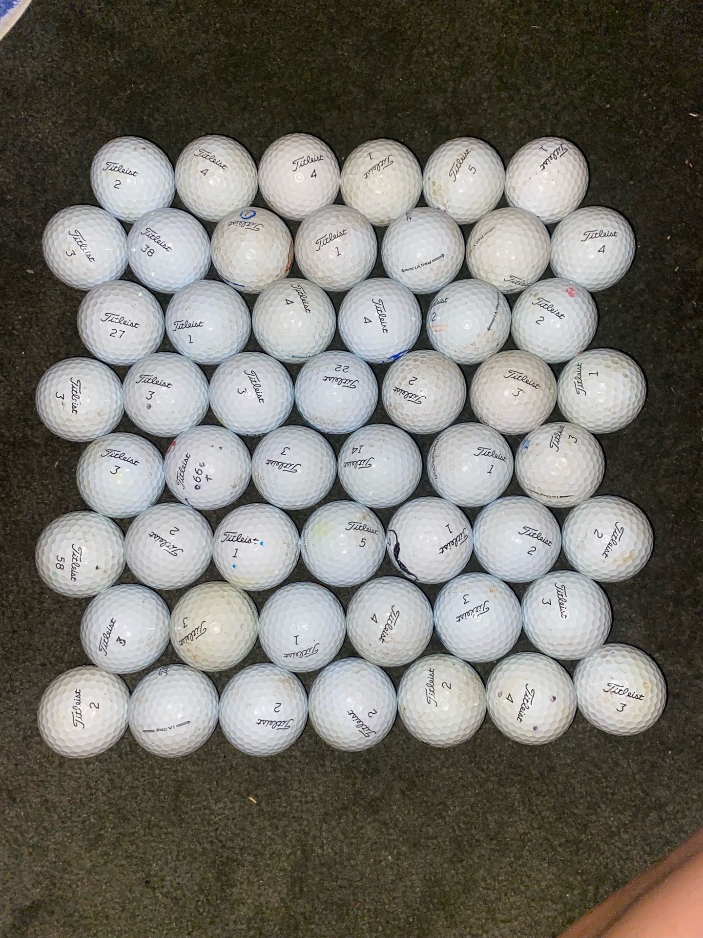 54 Titleist Prov1 Golf Balls