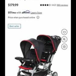 Sit And Stand Double Stroller 