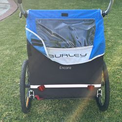 Burley Encore Bike Trailer with Stroller wheels 