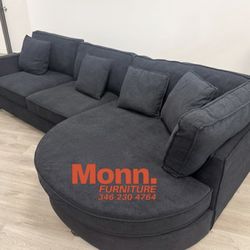 NEW Performance Fabric Sectional Sofa 🛋️ RAF/LAF