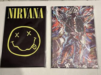 Canvas framed pictures. Nirvana Kurt Kobain