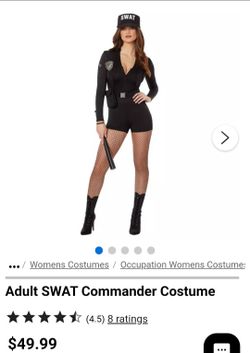 Adult SWAT Commander Halloween Costume