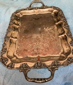 Large silver platter