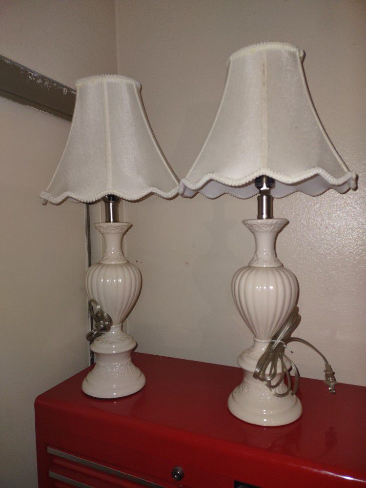 Two Like New Table Lamps