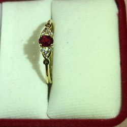 Ruby diamond ring
