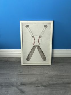 Baseball String Art Frame