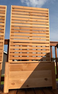 Handmade Custom Privacy Fence Cedar Planter Box