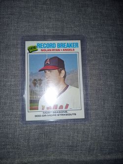 Vintage 1977 Topps Nolan Ryan -NM