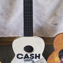 Johnny Cash Wood Guitar Cut Out 3/8" Thick X 32 X 12