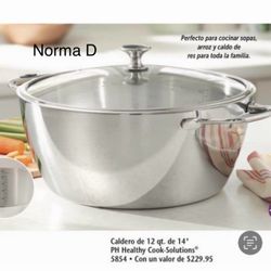 Olla De 12 Qts 14” D Cook Solution Nueva En Su Caja 🌺 Princess House 🌺