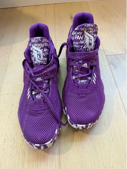 Adidas ART, size 11 purple and white