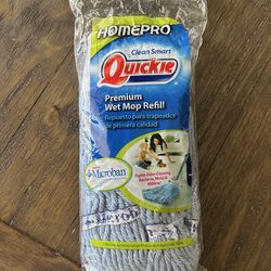 NEW! Quickie Premium Wet Mop Refill with Microban #023MB