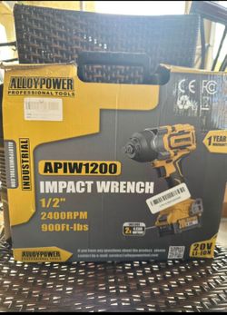 1/2” 2400 RPM (900ft-lbs)Cordless Impact Wrench
