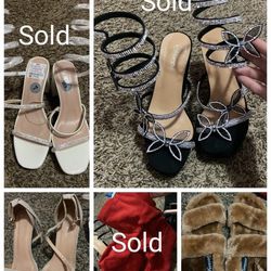 $7 Each For Heels, slipper, Boots In Size 7 In Women 