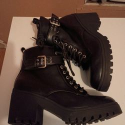 NoBo  Lace Up Motto Boot 