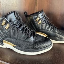 Jordan Retro 12 Retro Black Metallic Gold White Size 9.5W for Sale in Oro Valley AZ OfferUp