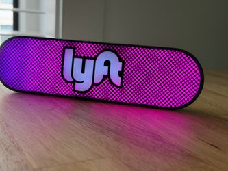 Rare Collectable Lyft Pink & Purple Glow Mustache / Beacon