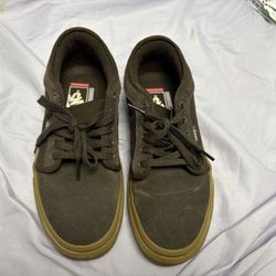 Brown Skateboarding Vans Shoes Super Nice