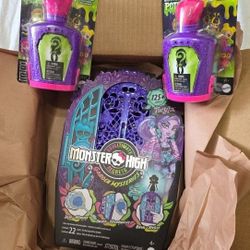 New Monster High Skulltimate Secrets And Mini Potion Bottles Surprise Christmas Gifts Dolls Toys NIB