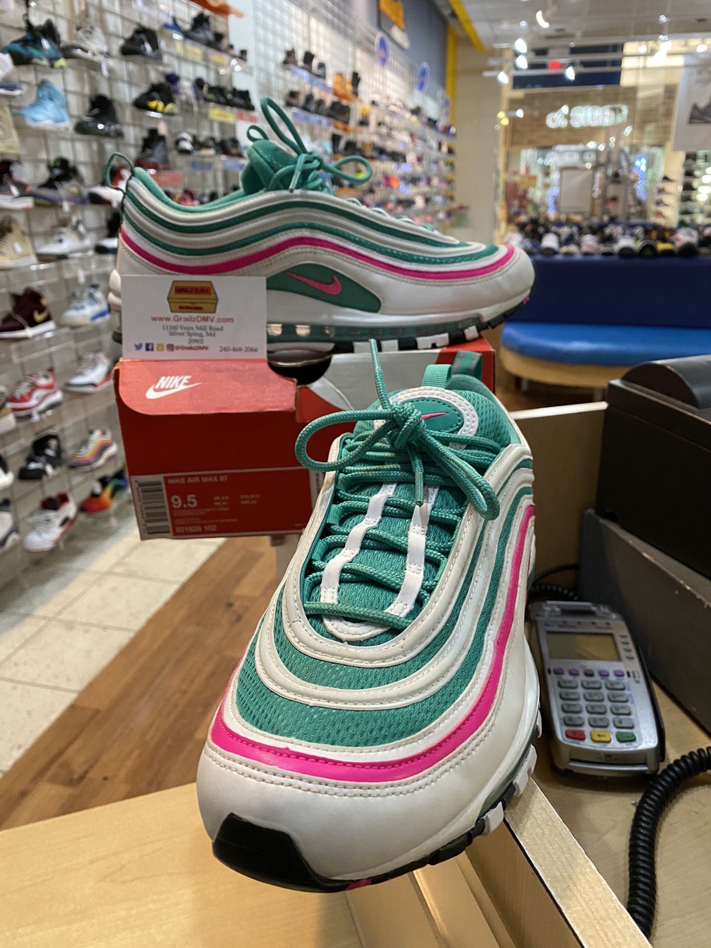 Nike Air Max 97 South Beach Size 9.5