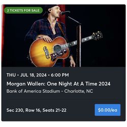 Morgan Wallen Concert Tickets 