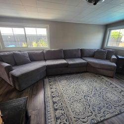 Grey Living Spaces Custom Couch