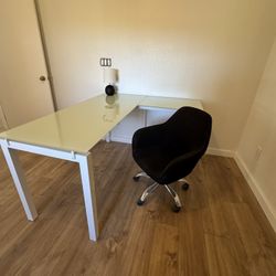 Glass desk With Chair 