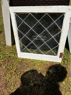 Vintage beveled window