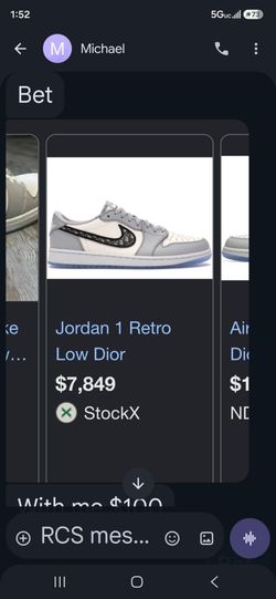 Jordan 1 low air Dior