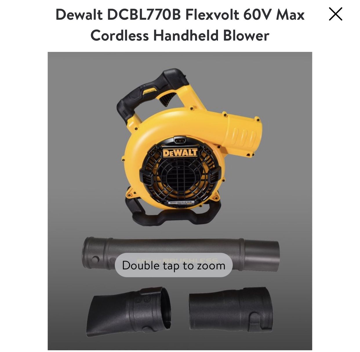 Dewalt DCBL770B Flexvolt 60V Max Cordless Handheld Blower