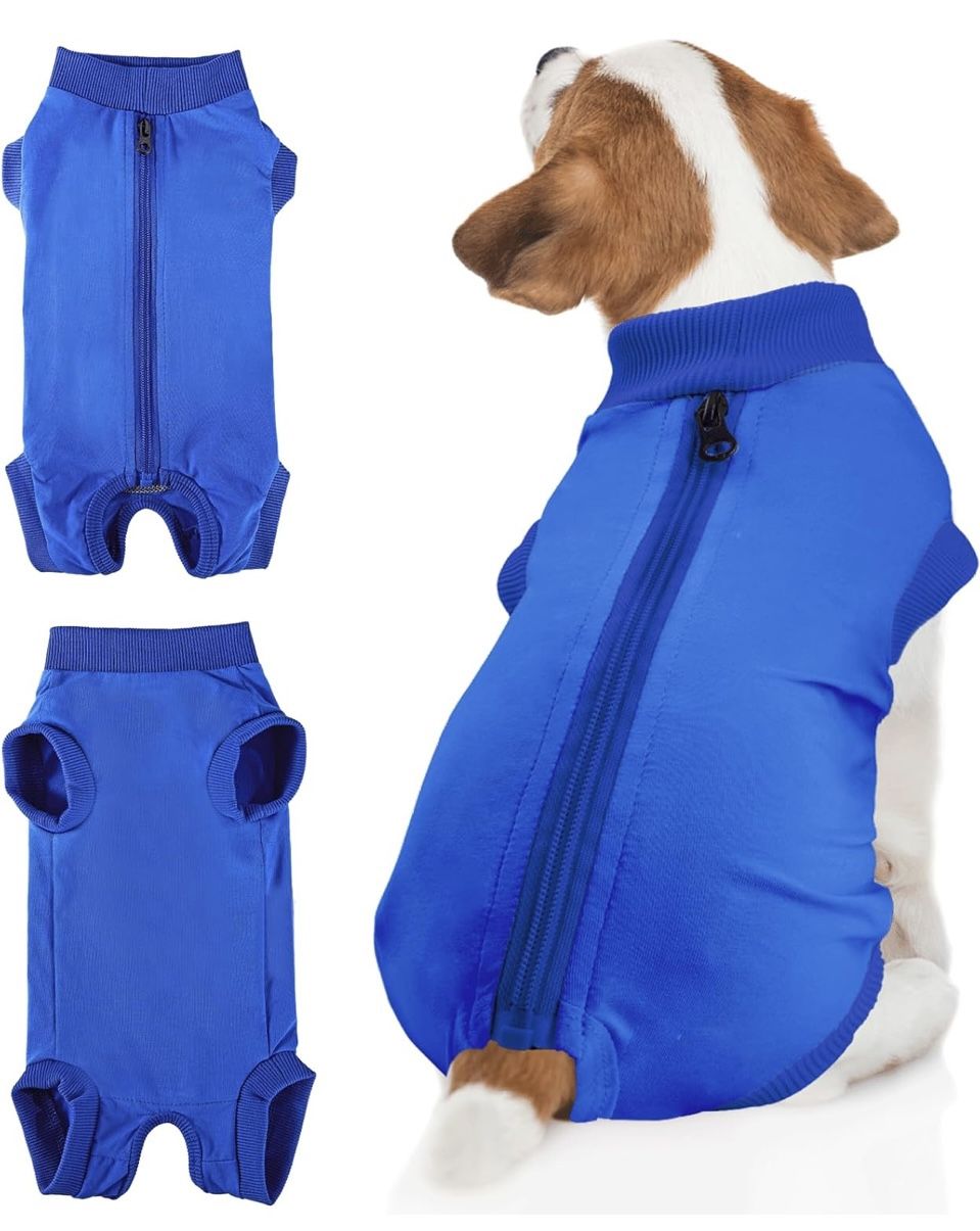 Bencmate After Surgery Dog Recovery Suit .NEW Small,Blue .Ships In 24 Hr.