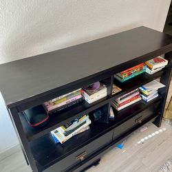 Dark Brown Shelf/TV Stand