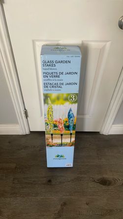 Glass garden stakes hand blown