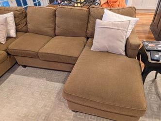 Carmel or Brown color Sectional Sofa with Chaise