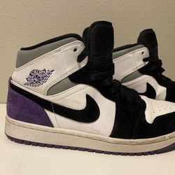 Nike Air Jordan’s 8.5 Y Purple Youth Kids Shoes 