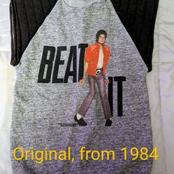 Vintage And Original Micheal Jackson Shirt (1984) Great Condition Size Medium 