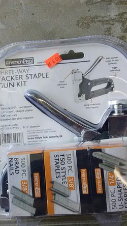 Three-Way Tacker Staple Gun Kit