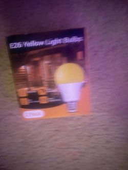 E26 Yellow Light Bulbs 2-Pack