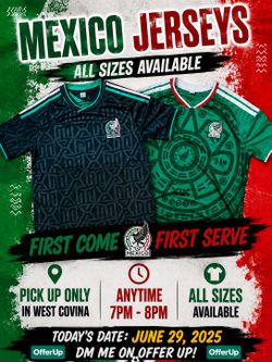 Black and Green Mexico Jerseys