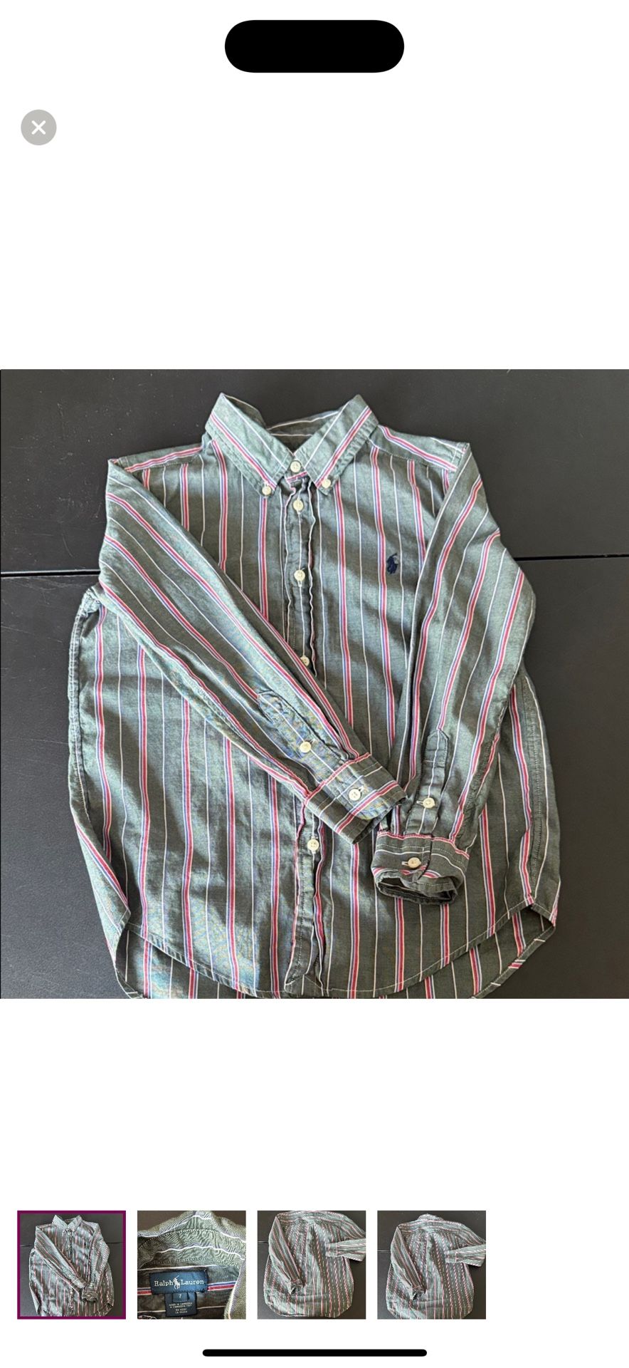 Ralph Lauren Kids Striped Button-Down Shirt