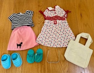 18” Doll Poodle Skirt Outfit + Clothes & Accessories